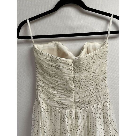 Jump Apparel Womens Strapless Sweetheart Neckline Lace Wedding Dress White 5/6 - Picture 9 of 9